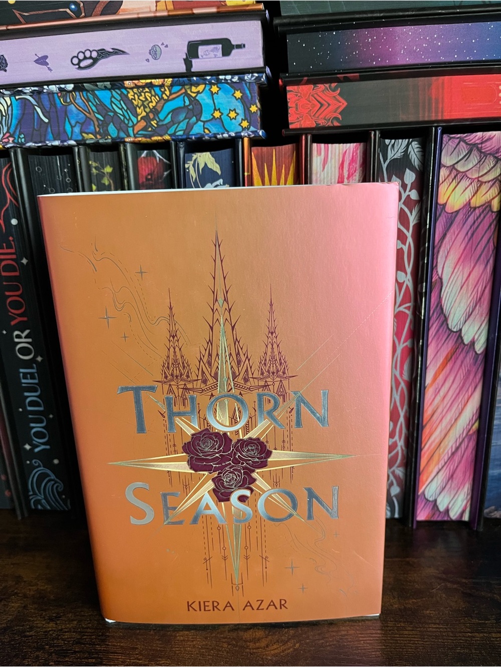 Thorn Season by Kiera Azar — Coral and Gold Hardcover